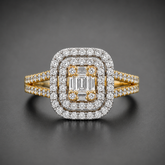 Golden Symphony Moissanite Diamonds