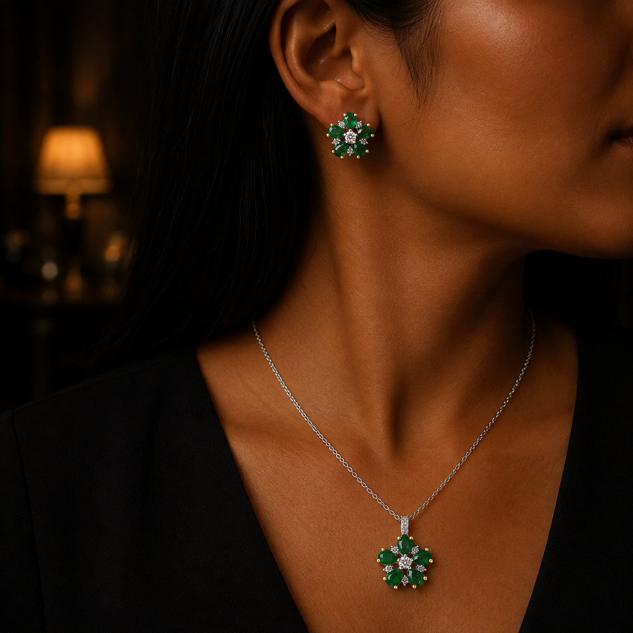Emerald Fleur Set