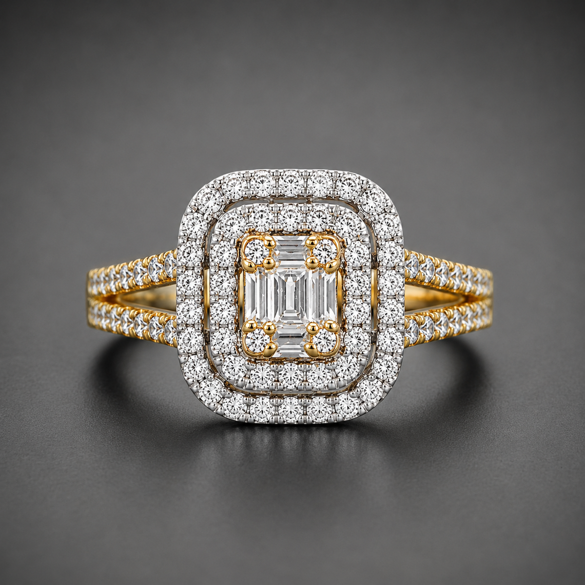 Golden Symphony Moissanite Diamonds