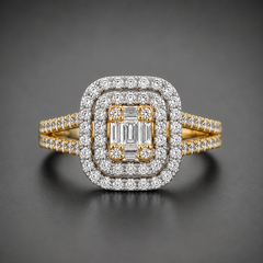 Golden Symphony Moissanite Diamonds