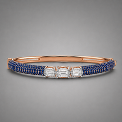 The Sapphire Radiance Moissanite Bracelet