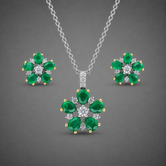 Emerald Fleur Set