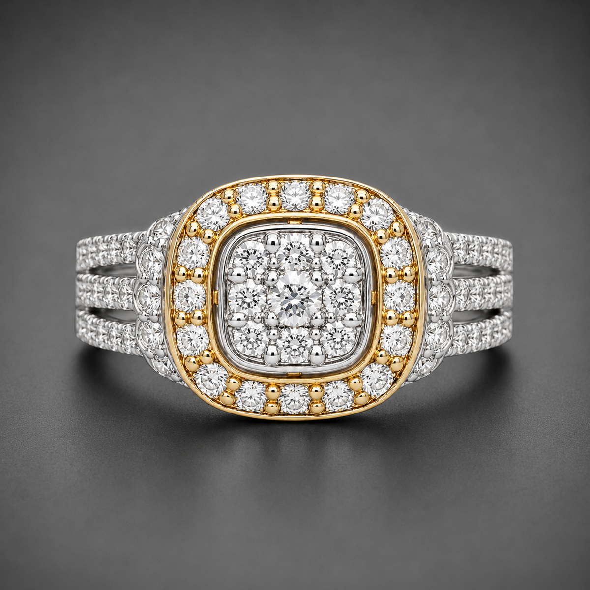 Imperial Halo Moissanite Diamonds