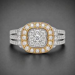 Imperial Halo Moissanite Diamonds