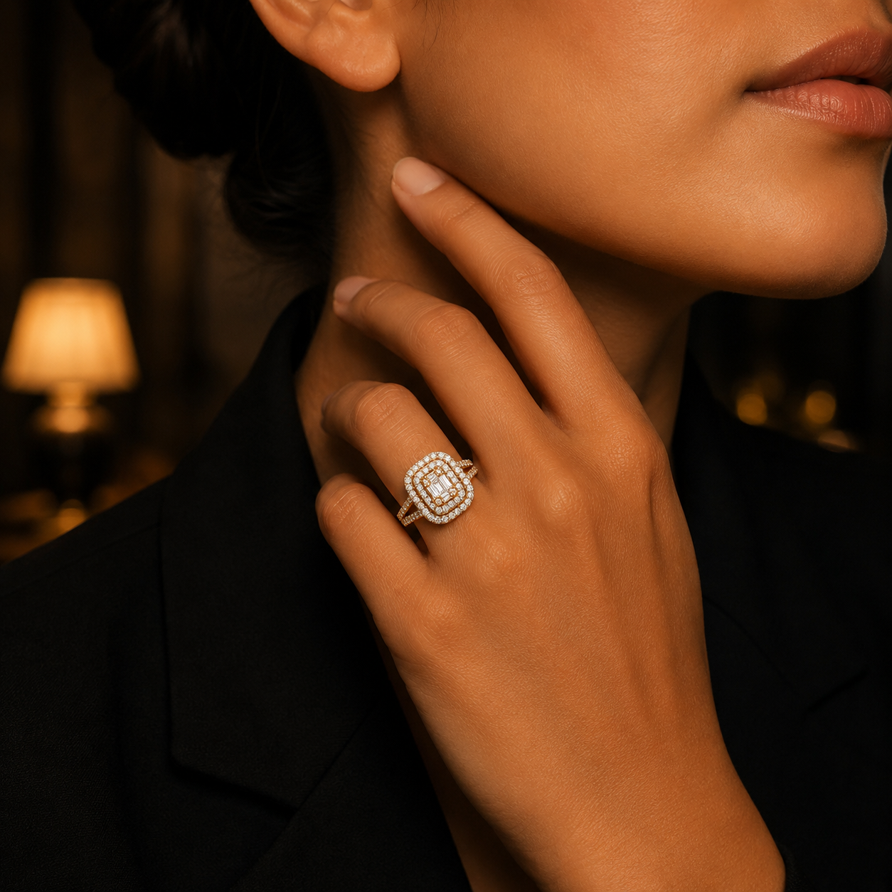 Golden Symphony Moissanite Diamonds