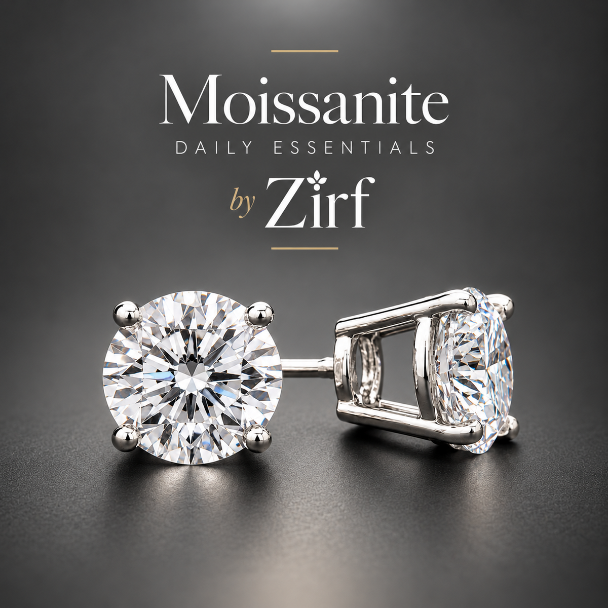 Eternal Brilliance Moissanite Studs